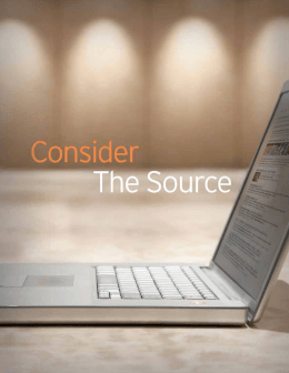 Consider the Source Brochure
