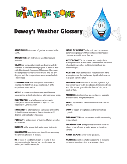 Dewey`s Weather Glossary