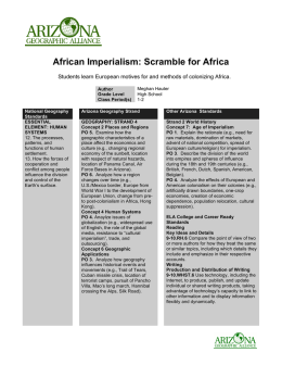 African Imperialism: Scramble for Africa