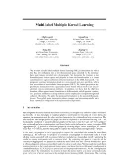 Multi-label Multiple Kernel Learning