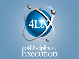 4 Disciplines of Execution Webinar Presentation