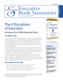The 4 Disciplines of Execution - Covey