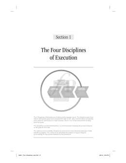 The 4 Disciplines of Execution Book