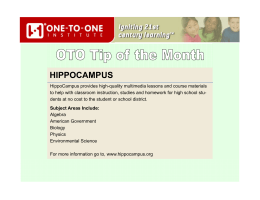 hippocampus - One-to