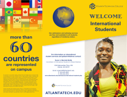 the International Student Brochure