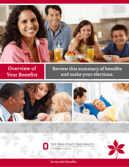 Benefits Overview Book - Human Resources at Ohio State