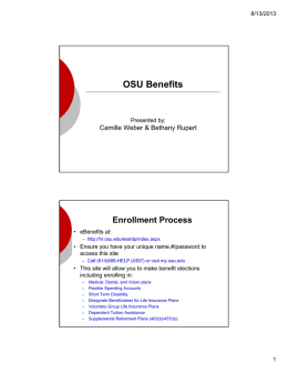 OSU Benefits - Office of Academic Affairs
