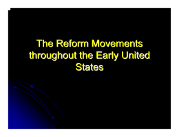 Reform Movement