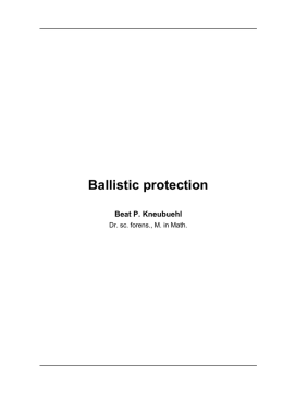 Ballistic protection