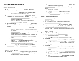 Note-taking Worksheet Chapter 21