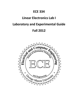 ECE 334 Linear Electronics I Lab Manual