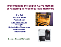 Implementing the Elliptic Curve Method of Factoring in