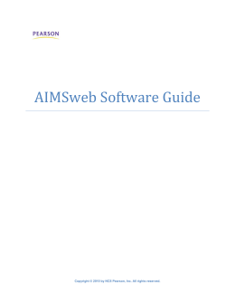 AIMSweb Software Guide