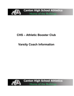Varsity Coach Information