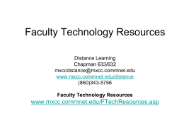 Faculty Technology Resources - Middlesex Community College
