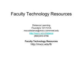 Faculty Technology Resources - Middlesex Community College