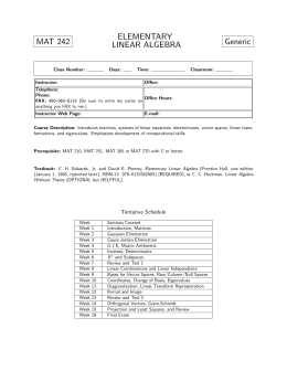 Sample syllabus for ASU Online section of MAT 242