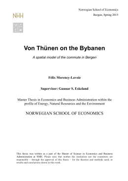 4. Chapter 3: A von Thünen model of the Commute