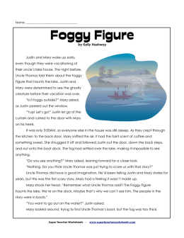 Foggy Figure - Super Teacher Worksheets