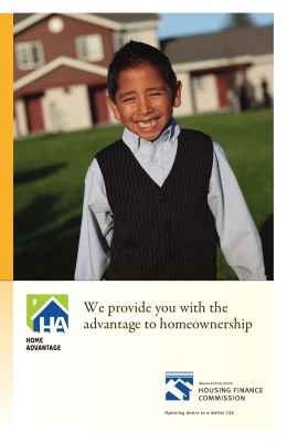 WSHFC | Home Advantage Program Brochure