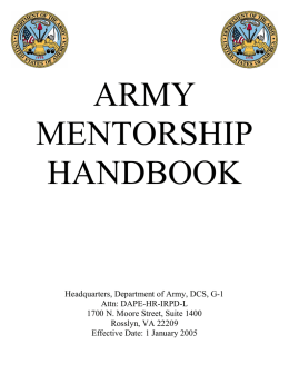 Army Mentorship Handbook