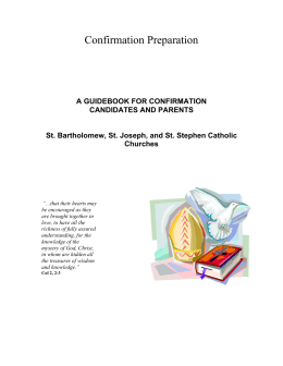 a guidebook for confirmation candidates and