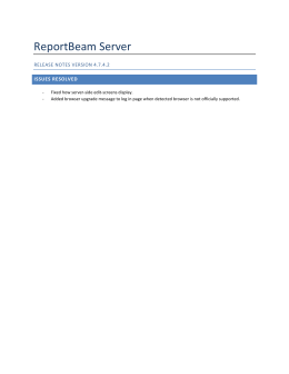 ReportBeam Server