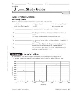 Ch 3 study guide_Accelerated Motion