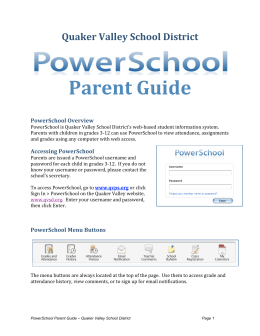 Parent Guide - Quaker Valley School District