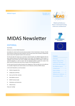 MIDAS Newsletter