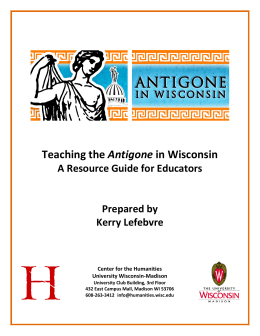 Teaching the Antigone in Wisconsin