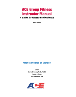 ACE Group Fitness Instructor Manual