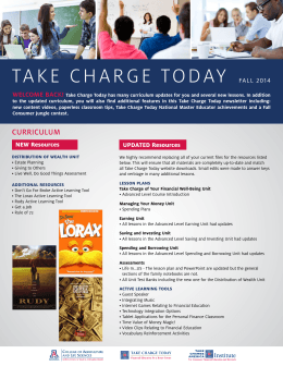 take charge today fall 2014 - the Take Charge America Institute