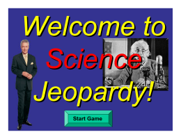 Science Jeopardy Review muscular skeletal