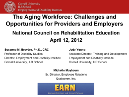 The Aging Workforce: Challenges and