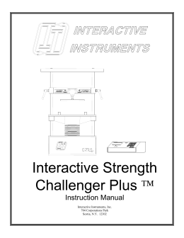 Instruction Manual - Interactive Instruments, Inc.