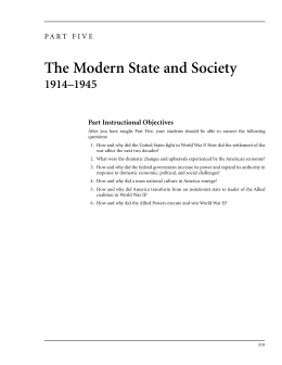 The Modern State and Society