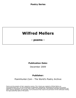 Wilfred Mellers - poems