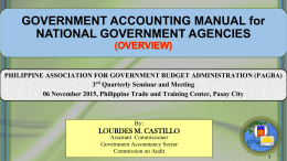government accounting manual