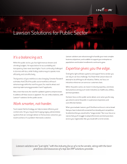 Lawson Solutions for Public Sector