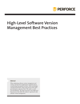 High-Level Software Version Management Best Practices
