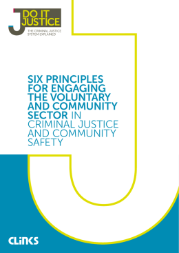 SIX PRINCIPLES FOR ENGAGING THE VOLUNTARY AND