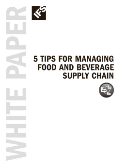 5 Tips for Managing Food and Beverage Supply Chain