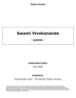 Swami Vivekananda - poems