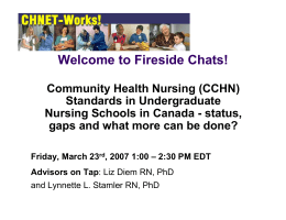 (CCHN) Standards in Undergraduate Nursing - CHNET