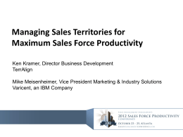 Territory Management - The Sales Management Association