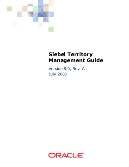 Siebel Territory Management Guide