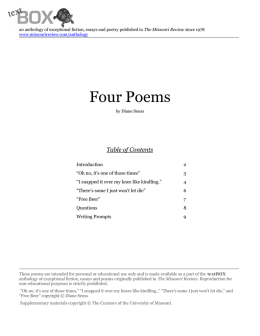 Four Poems - The Missouri Review