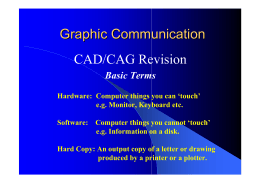 Graphic Communication CAD/CAG Revision