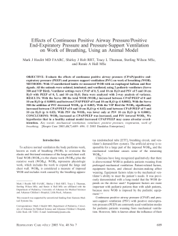 Effects of Continuous Positive Airway Pressure